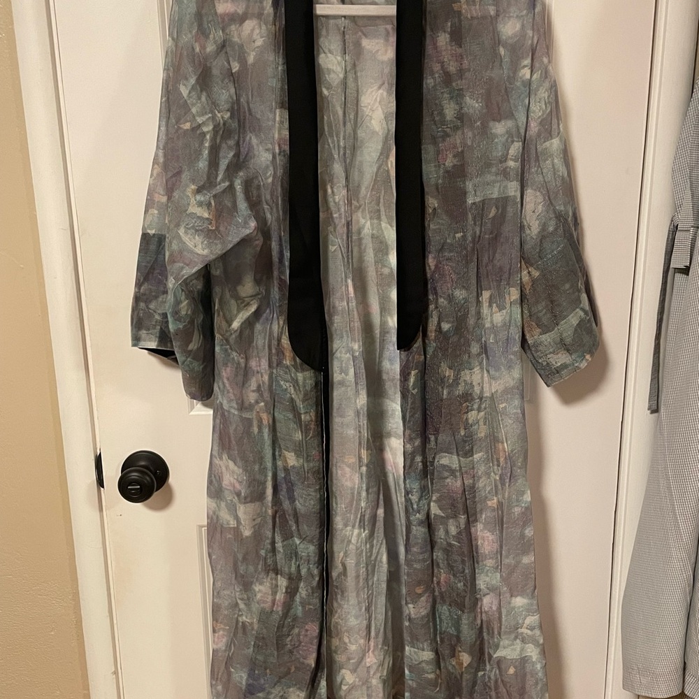 H&M Women's Multicolor Cape with Black Trim